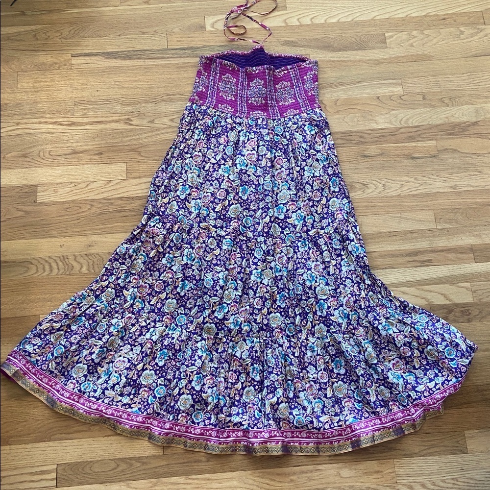 Anthropologie Maeve Daleka Day Floral Midi Dress Size Medium EUC - Picture 5 of 9
